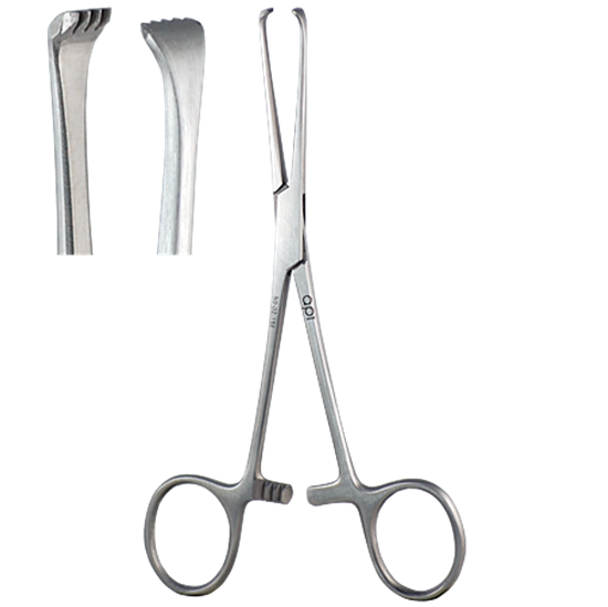 Thoms-Allis Tissue Forceps, 6x7 Teeth, 8" (20.0 Cm)